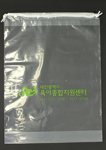 PE투명 복주머니 (대전 육아종합복지센터)